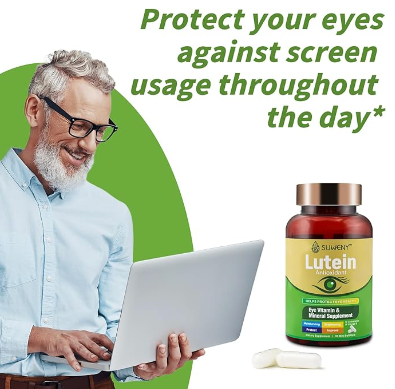 Zooone Lutein and Zeaxanthin Eye Health Vitamin and Mineral Supplement 60 tablets