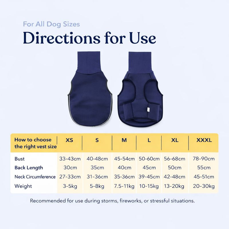 Calming compression therapy vest